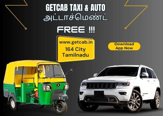 Call Taxi Auto Booking Online App Services in Tharamangalam 24 Hours